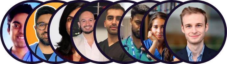 The medical creators who contributed to the book